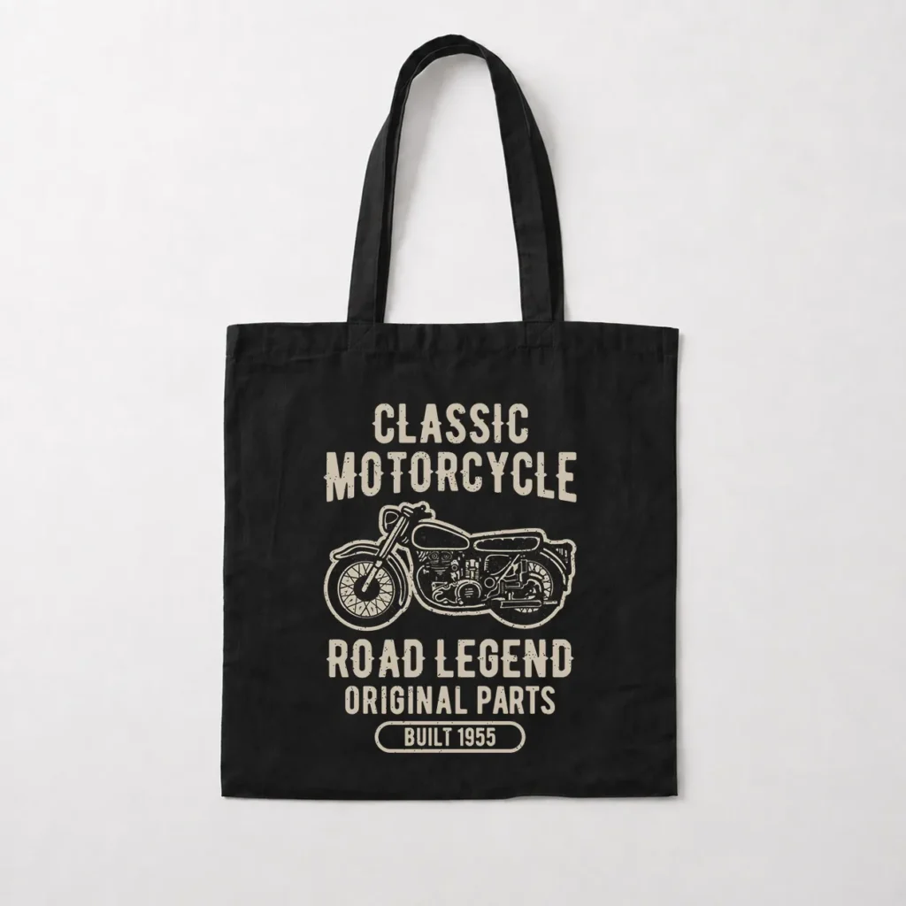توت بگ موتورسواری طرح Classic Motorcycle کد 8050