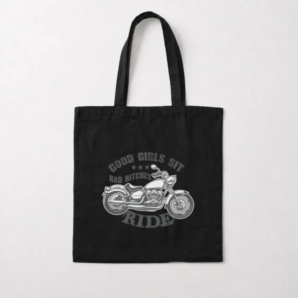 توت بگ طرح موتور سیکلت وینتیج (Bad Bitches Ride) کد 8219