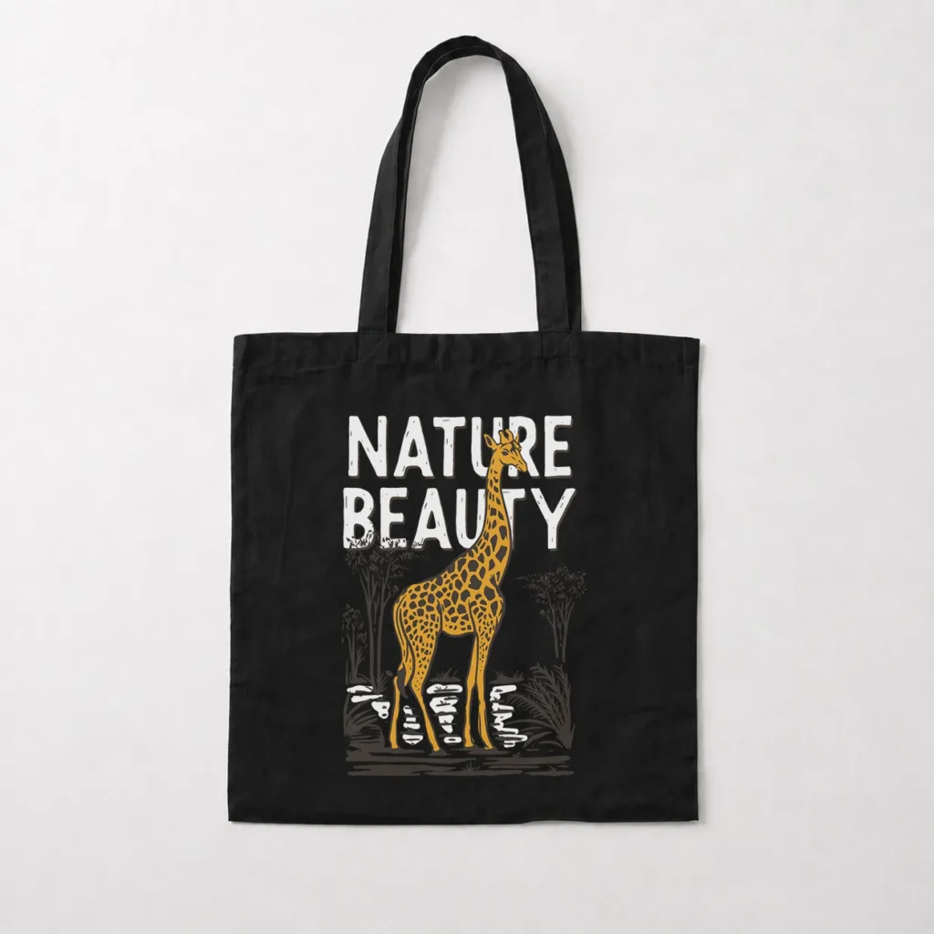 توت بگ زرافه و طبیعت طرح Nature Beauty کد 8331