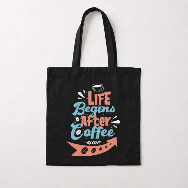 توت بگ قهوه طرح Life Begins After Coffee کد 8537