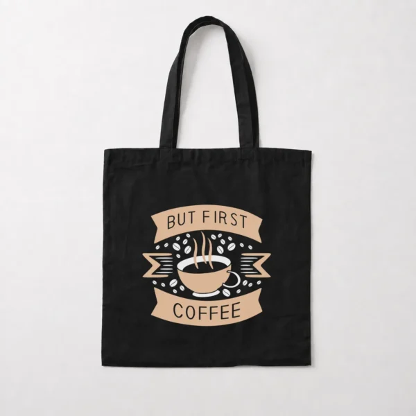 توت بگ قهوه طرح But First Coffee کد 8539
