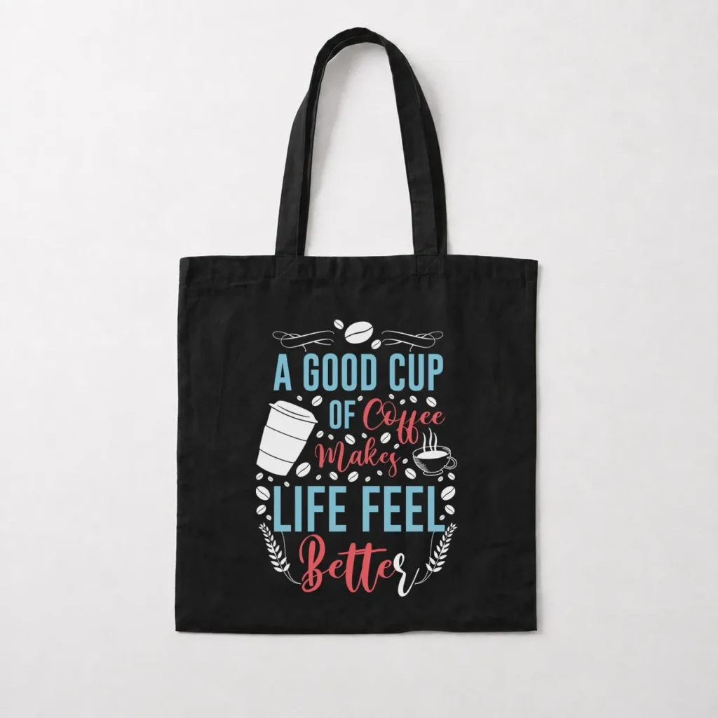 توت بگ قهوه طرح A Good Cup Of Coffee کد 8543