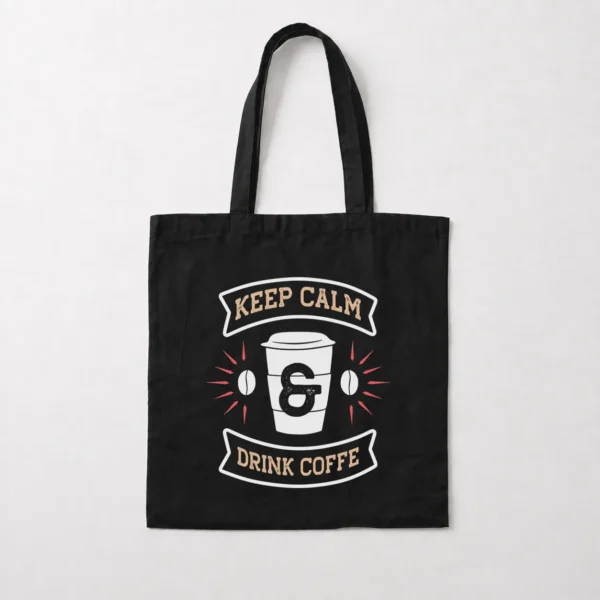 توت بگ طرح قهوه Please Give Me A Tough Question With A Cup Of Coffee کد 8545