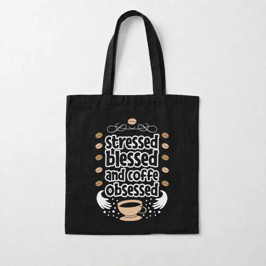 توت بگ طرح قهوه There Is No Life Before Coffee کد 8546