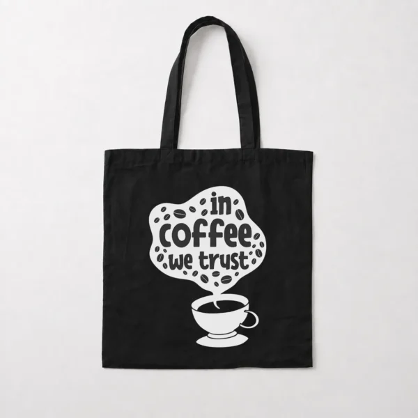توت بگ قهوه طرح In Coffee We Trust کد 8549