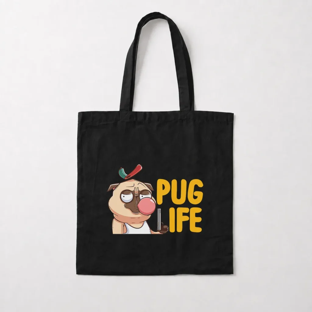 توت بگ سگ طرح Pug Life بابل‌گام کد 8831