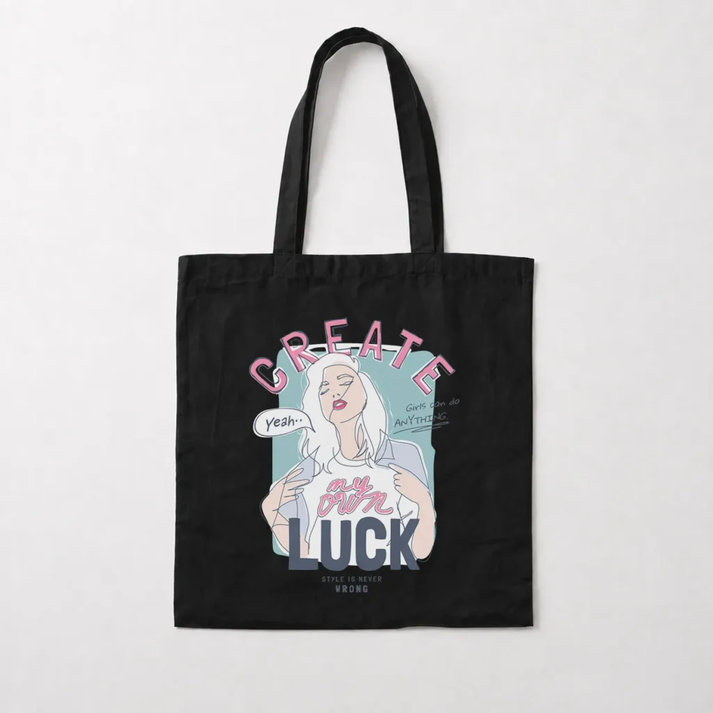 توت بگ انگیزشی دخترانه طرح Create My Own Luck کد 8864