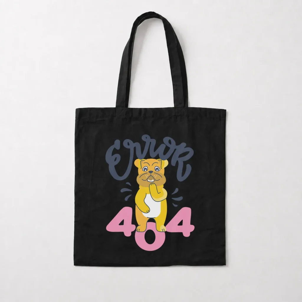 توت بگ فانتزی طرح سگ ارور 404 (Error 404 Dog) کد 9322