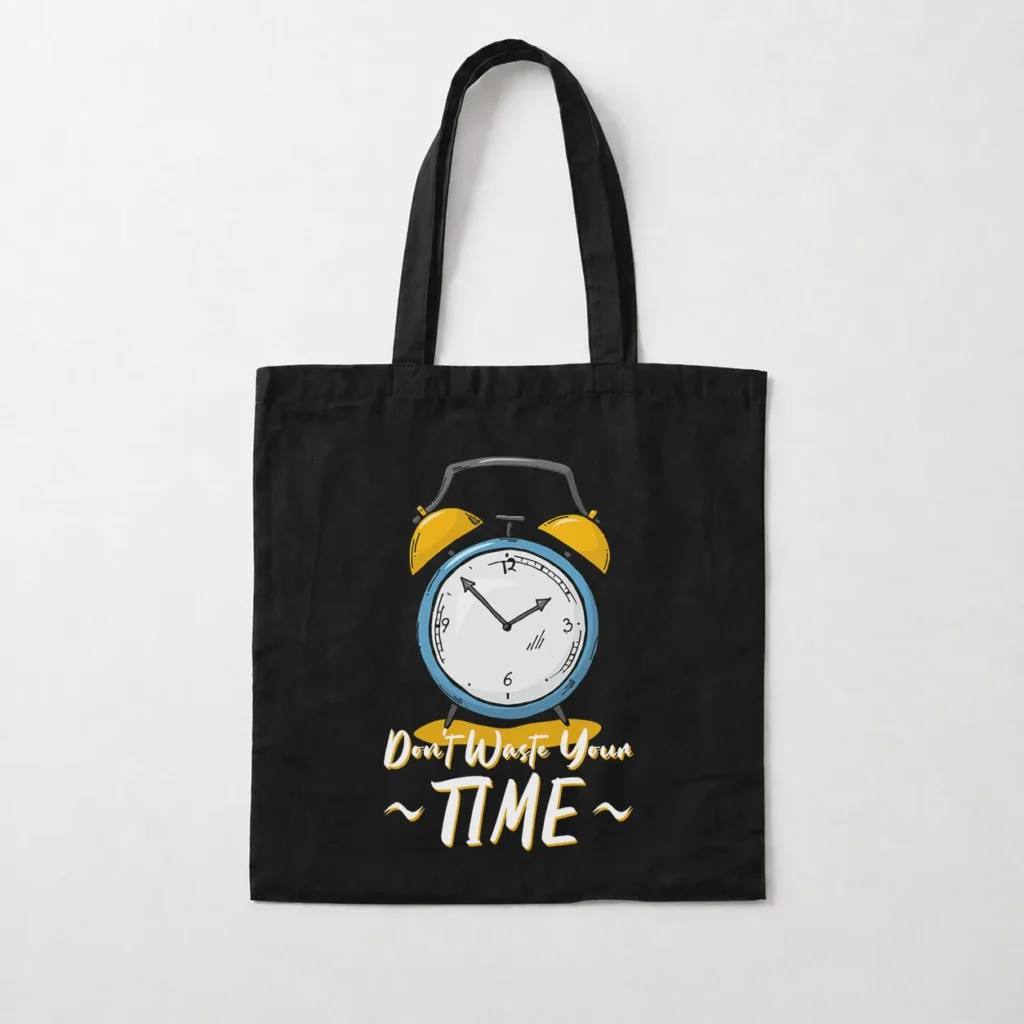 توت بگ ساعت طرح Don't Waste Your Time کد 9346