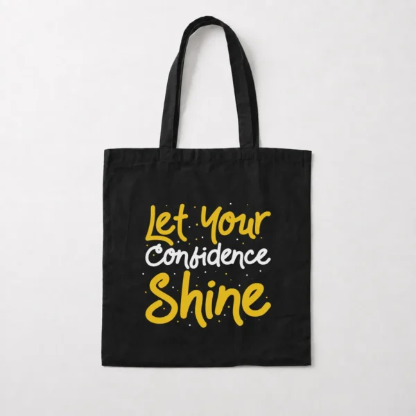 توت بگ انگیزشی طرح نوشته Let Your Confidence Shine کد 9370