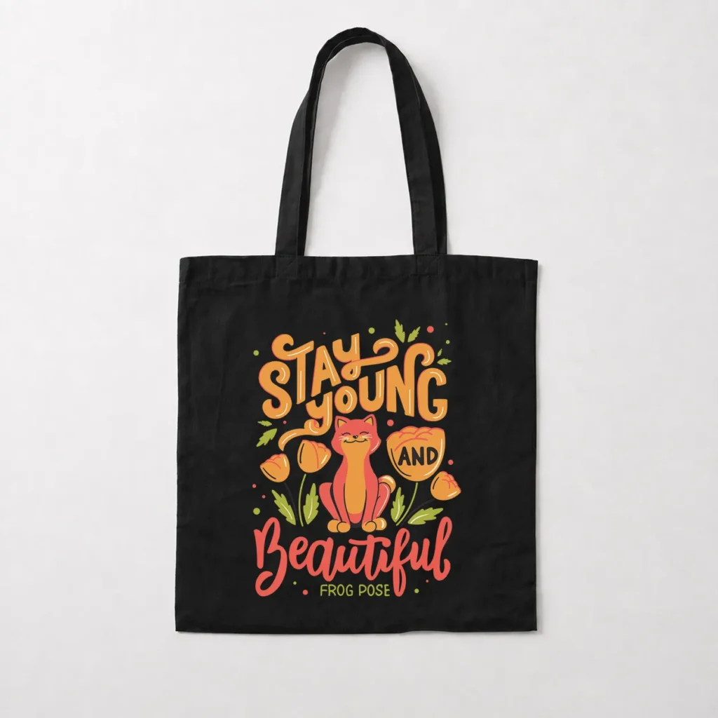 توت بگ یوگا طرح Stay Young And Beautiful کد 9410