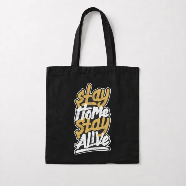 توت بگ تایپوگرافی Stay Home Stay Alive کد 9440