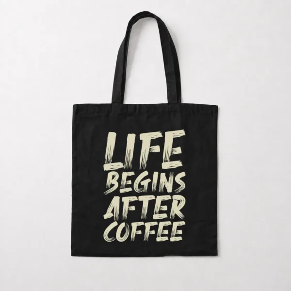 توت بگ قهوه طرح Life Begins After Coffee کد 9475