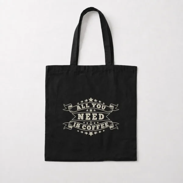 توت بگ قهوه طرح All You Need Is Coffee کد 9483