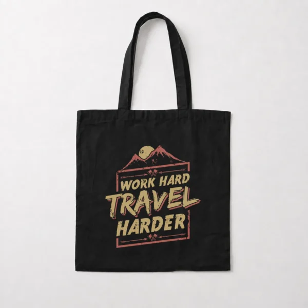 توت بگ انگیزشی سفر طرح Work Hard Travel Harder کد 9512