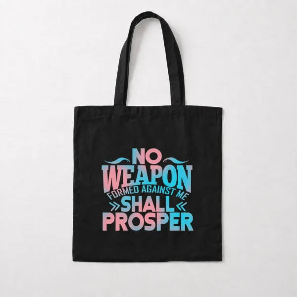 توت بگ نوشته No Weapon Formed Against Me Shall Prosper کد 96