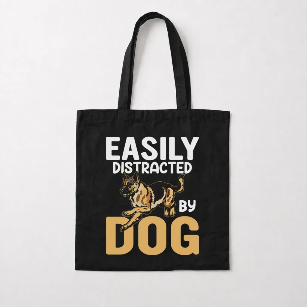 توت بگ سگ طرح Easily Distracted By Dog کد 9615