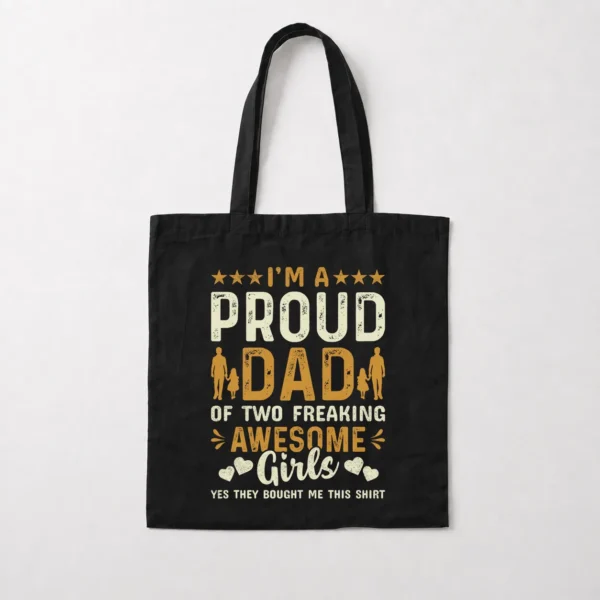 توت بگ پدر طرح Proud Dad Of Two Girls کد 9664