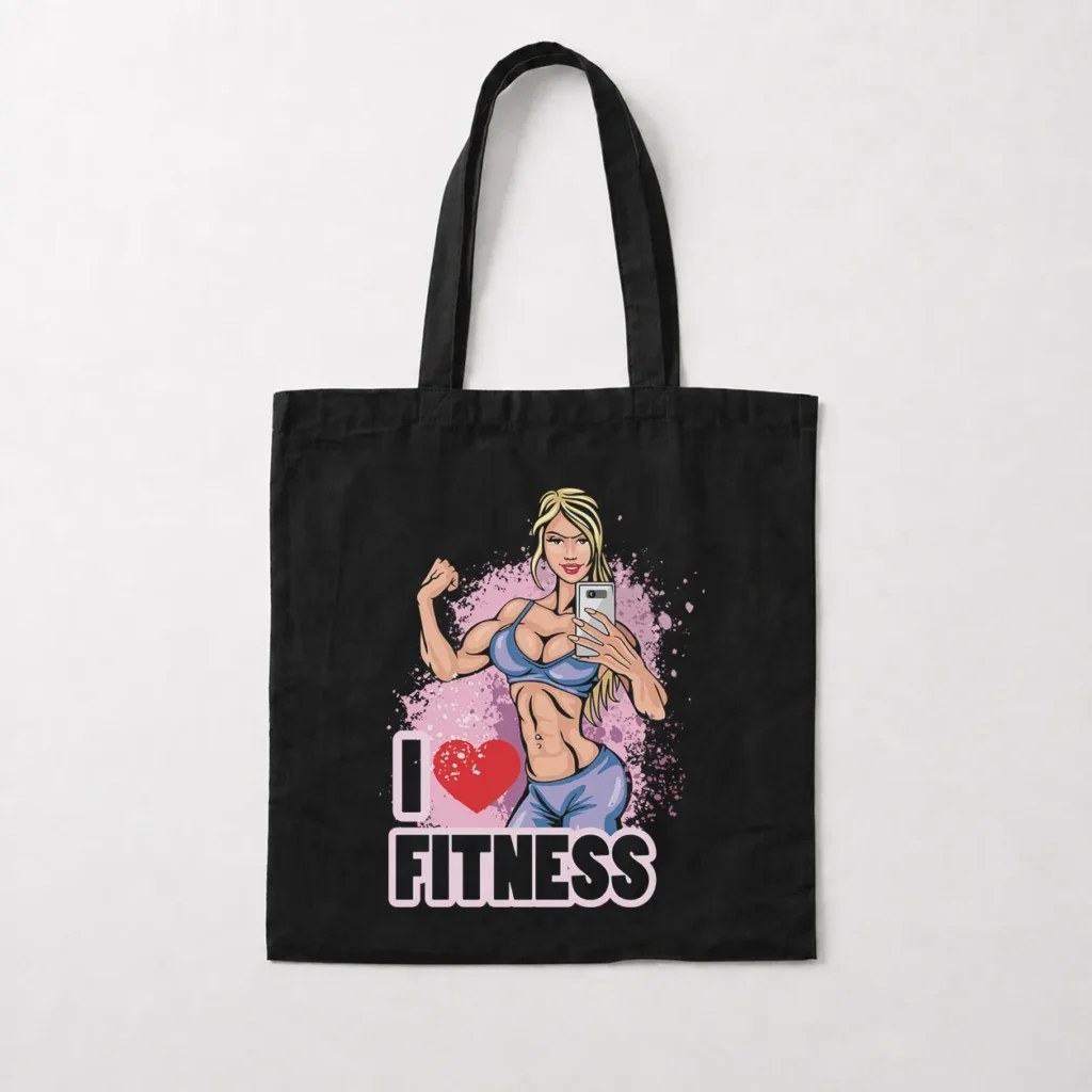 توت بگ بدنسازی دخترانه طرح I Love Fitness کد 9773
