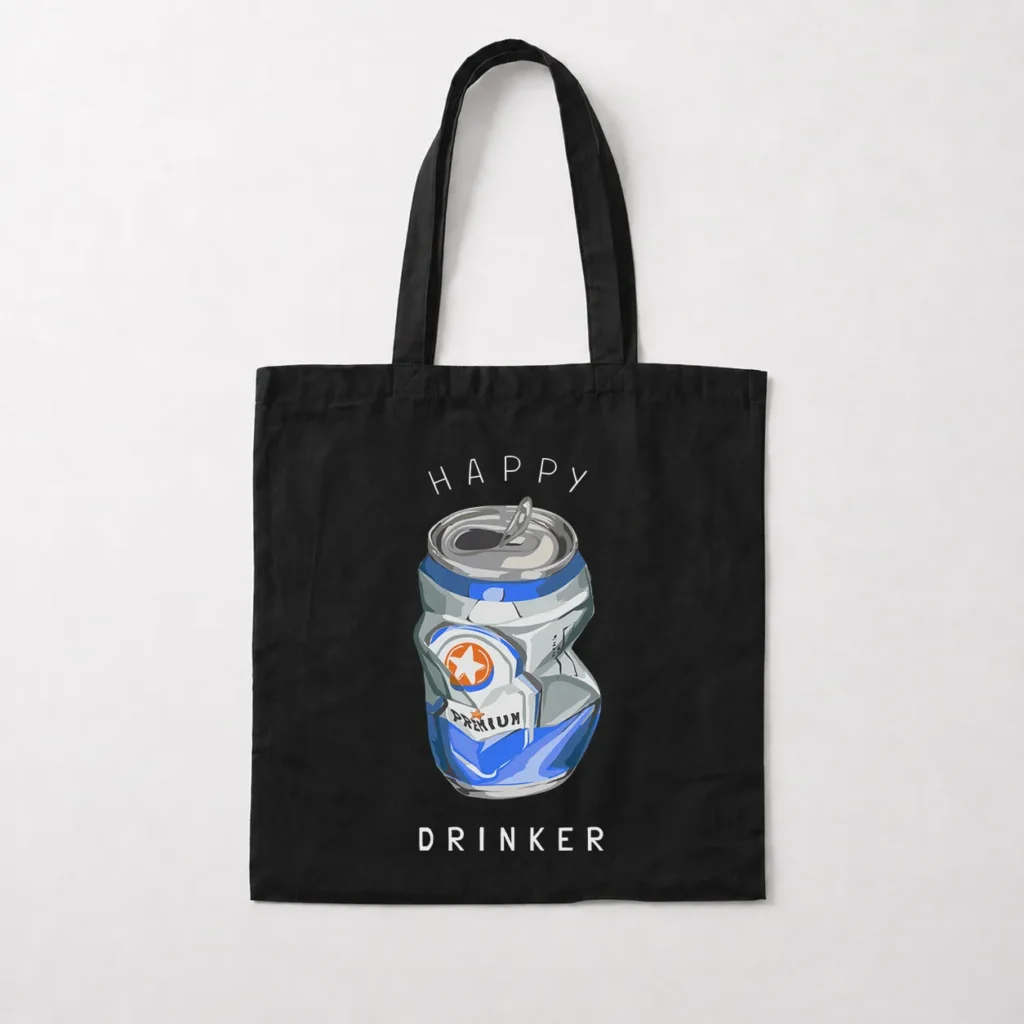 توت بگ قوطی نوشیدنی طرح Happy Drinker کد 9830