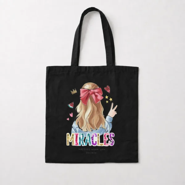 توت بگ دخترانه طرح Miracles Happen کد 9834