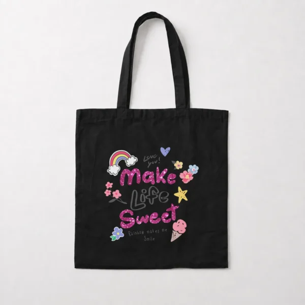 توت بگ نوشته دخترانه Make Life Sweet کد 9840