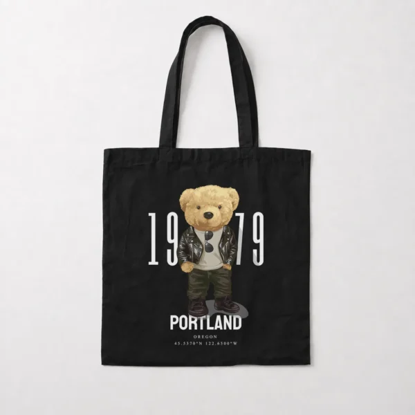 توت بگ طرح خرس عروسکی با کاپشن چرم Portland کد 9905