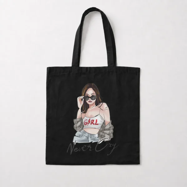 توت بگ دختر عینک‌آفتابی طرح Girl Never Cry کد 9966