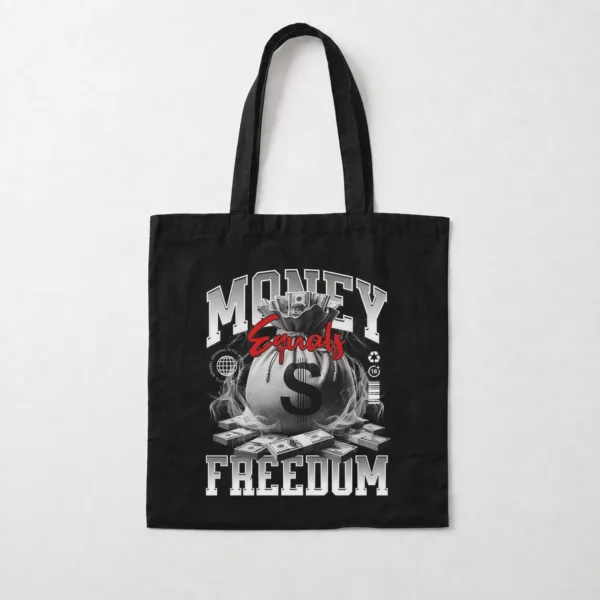 توت بگ انگیزشی نوشته Money Equals Freedom کد po1094
