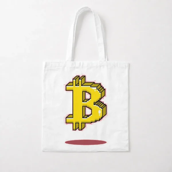توت بگ بیت‌کوین طرح لوگوی پیکسلی (Bitcoin) کد po1347
