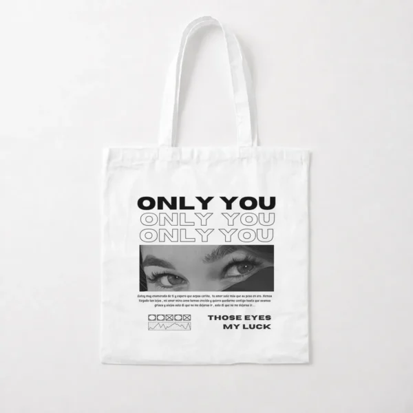 توت بگ عاشقانه طرح Only You و پرتره چشم کد po1373
