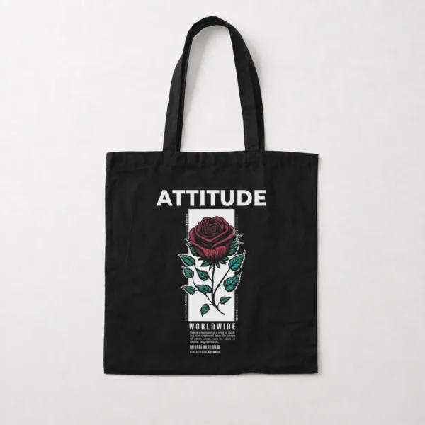 توت بگ جمجمه و گل رز طرح Attitude کد po1418