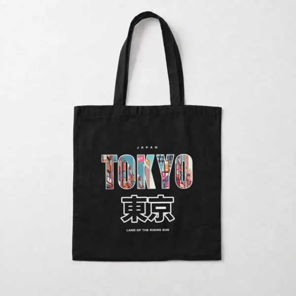 توت بگ تایپوگرافی توکیو با نوشته ژاپنی (Tokyo) کد po1648