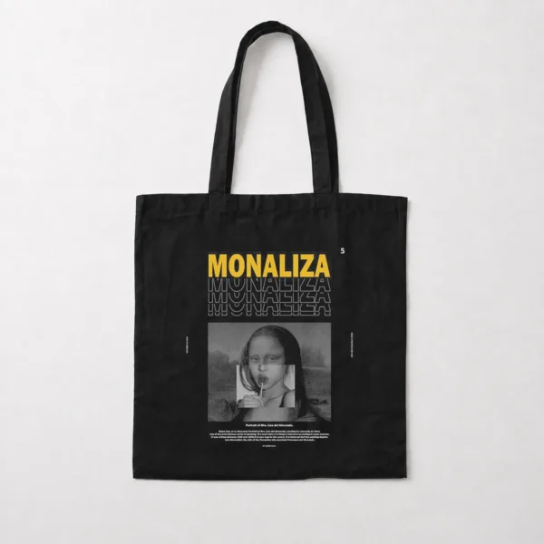 توت بگ طرح مونالیزا تایپوگرافی (Mona Lisa) کد po1696