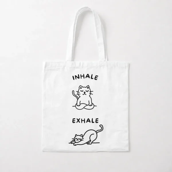 توت بگ گربه طرح Inhale Exhale کارتونی کد po1779