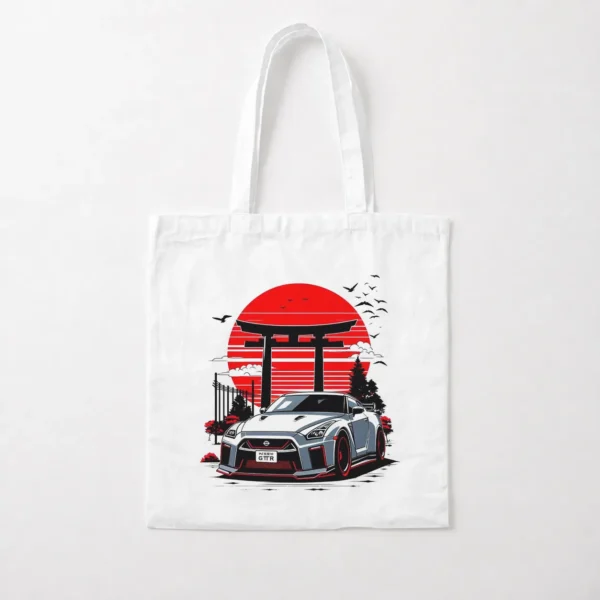 توت بگ نیسان GT-R R35 طرح ژاپن و دروازه توری (Nissan GT-R) کد po1863
