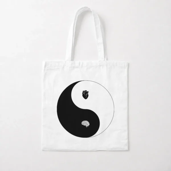 توت بگ یین و یانگ طرح قلب و مغز (Yin Yang) کد po1920