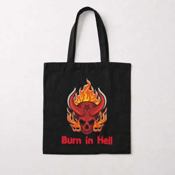 توت بگ جمجمه آتشین طرح Burn in Hell کد po210