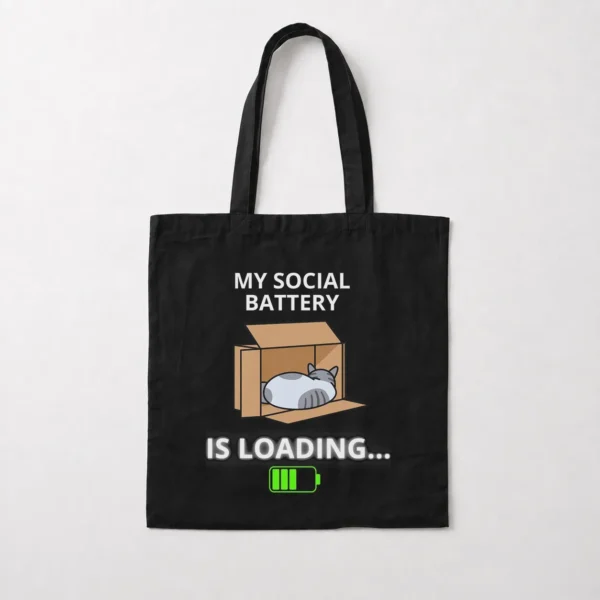 توت بگ نوشته My Social Battery Is Loading کد po2180