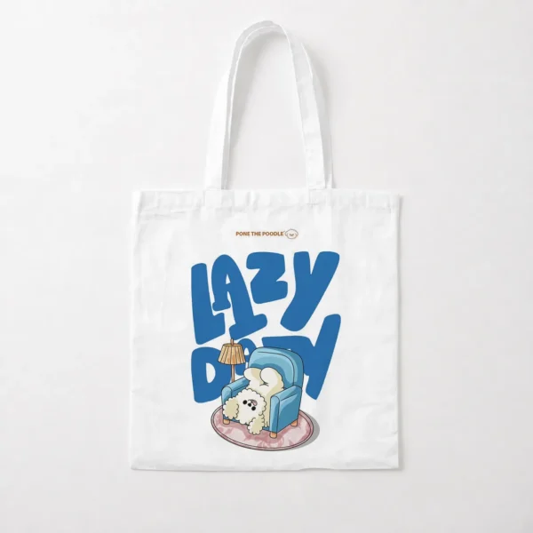 توت بگ سگ پودل تنبل طرح Lazy Poodle کد po2380