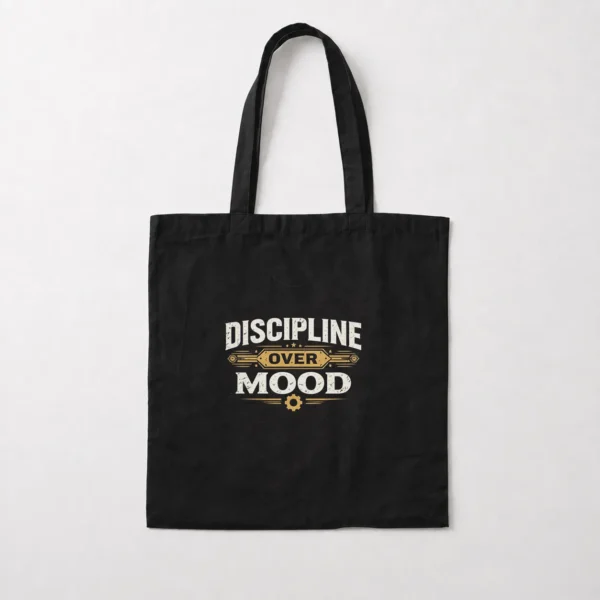 توت بگ انگیزشی طرح Discipline Over Mood کد po2438