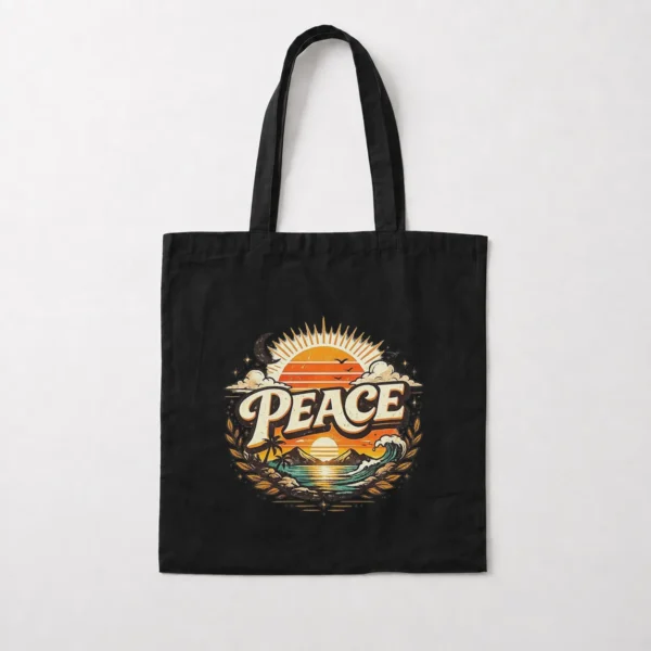 توت بگ تایپوگرافی Peace طرح رترو کد po2464