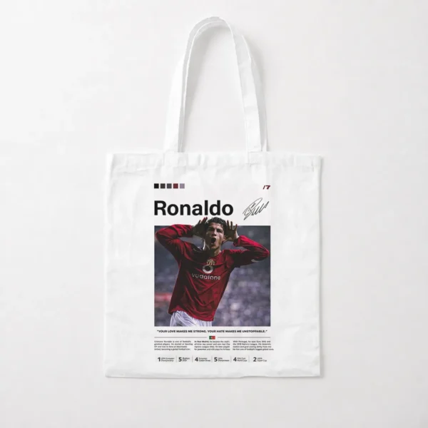 توت بگ کریستیانو رونالدو طرح پوستر منچستریونایتد (Cristiano Ronaldo) کد po2559