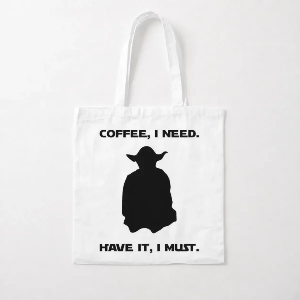 توت بگ قهوه طرح Coffee I Need Have It I Must کد po258
