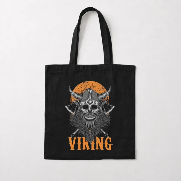 توت بگ وایکینگ طرح جمجمه شاخ‌دار (Viking Skull) کد po2603