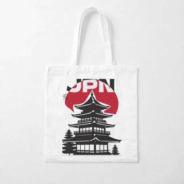 توت بگ ژاپن طرح معبد سنتی و پرچم (Japan) کد po273