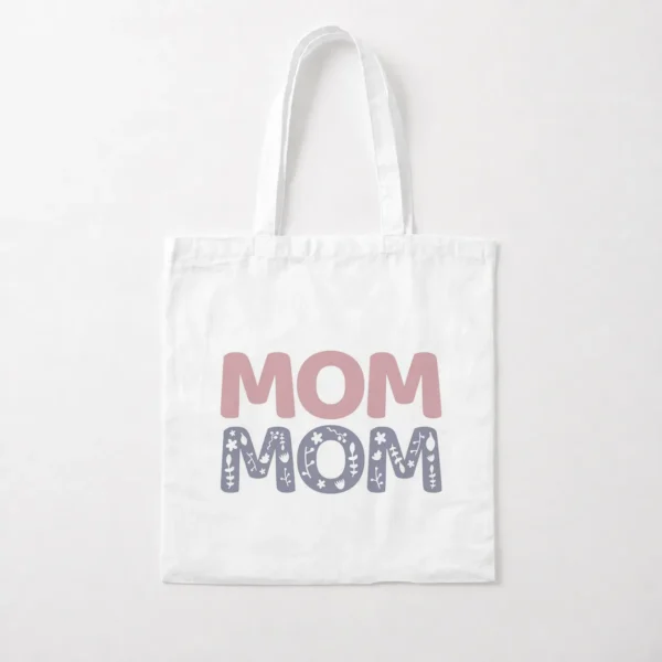 توت بگ مادر طرح تایپوگرافی MOM گل‌دار کد po2748