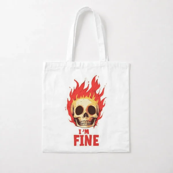 توت بگ جمجمه آتشین طرح I’m Fine کد po2818