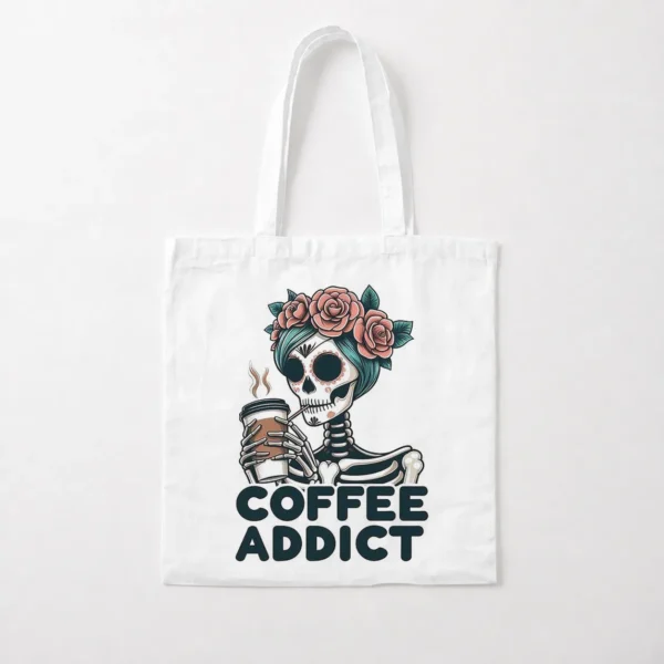 توت بگ اسکلت طرح Coffee Addict کد po2830