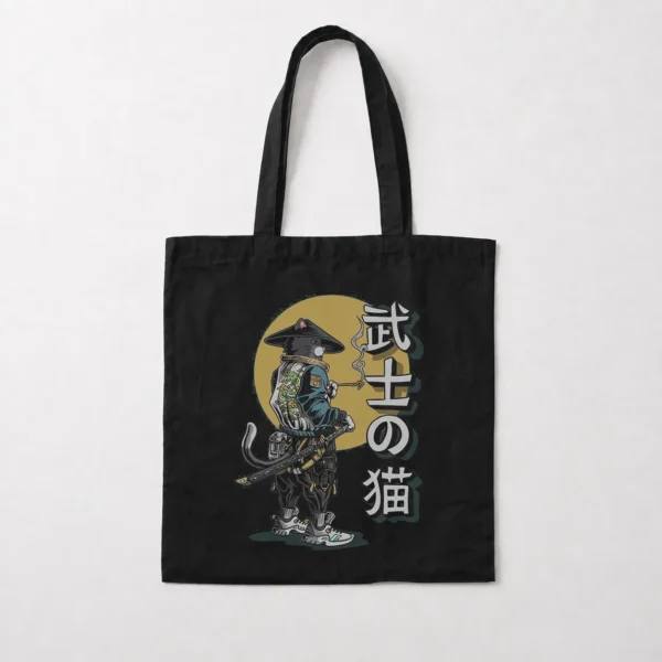توت بگ گربه سامورایی طرح ژاپنی (Samurai Cat) کد po2846